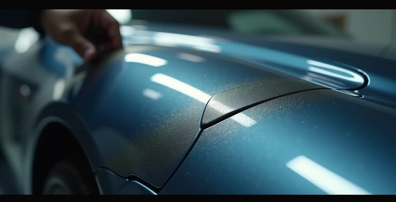 Inspection détaillée d'une voiture usagée pour détecter les réparations cachées