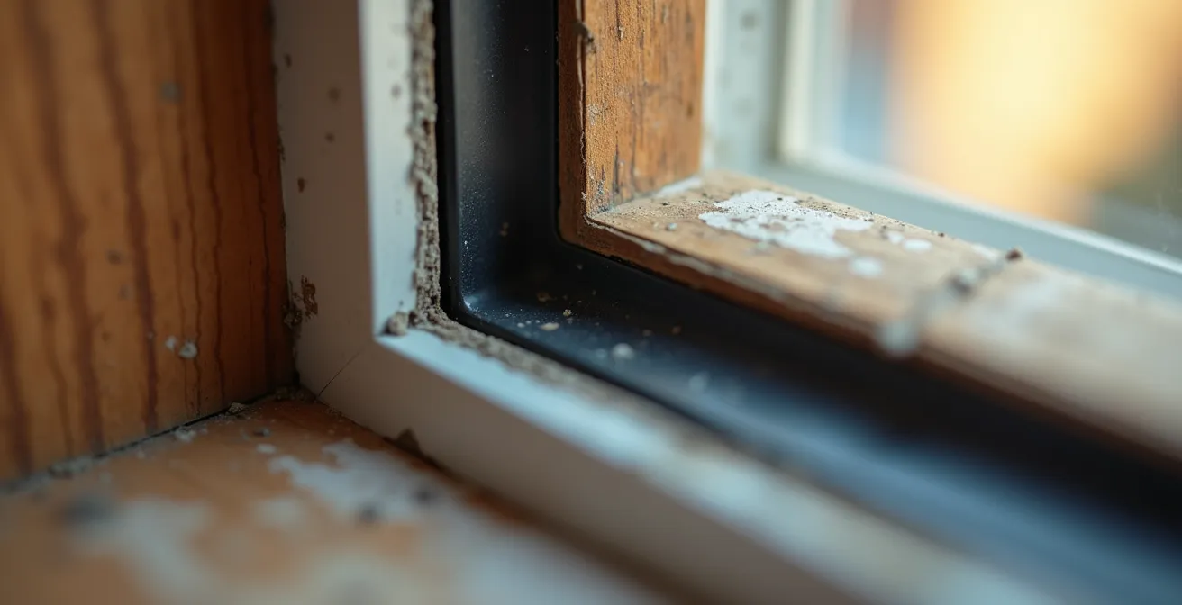 Test d'infiltrométrie montrant les points de fuite d'air dans une maison canadienne